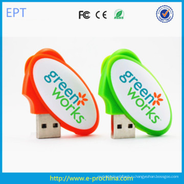 Новый яйцо форма USB Пластиковые поворотный USB флэш-накопители ((ED605)